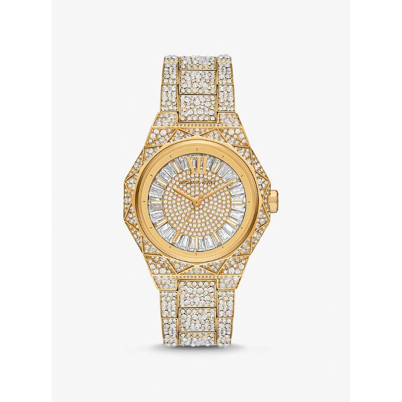 

Большие женские часы Michael Kors Raquel с паве, золотистого тона, MK7398 золотой