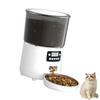 Key Button Version Large Capacity 4L Pet Food Feeder USB Operated Automatic Feeding Schedule Safe ABS Plastic Design