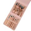 12 pieces of 16 pieces nail clippers set stainless steel nail art pedicure exfoliating nail file nail clippers set storage bag