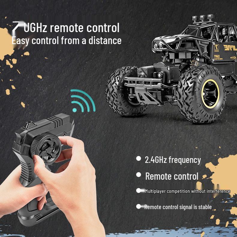 1:16 Alloy High-Speed Off-Road Remote Control Car for Kids - Four-Wheel Drive, Rechargeable Climbing Toy