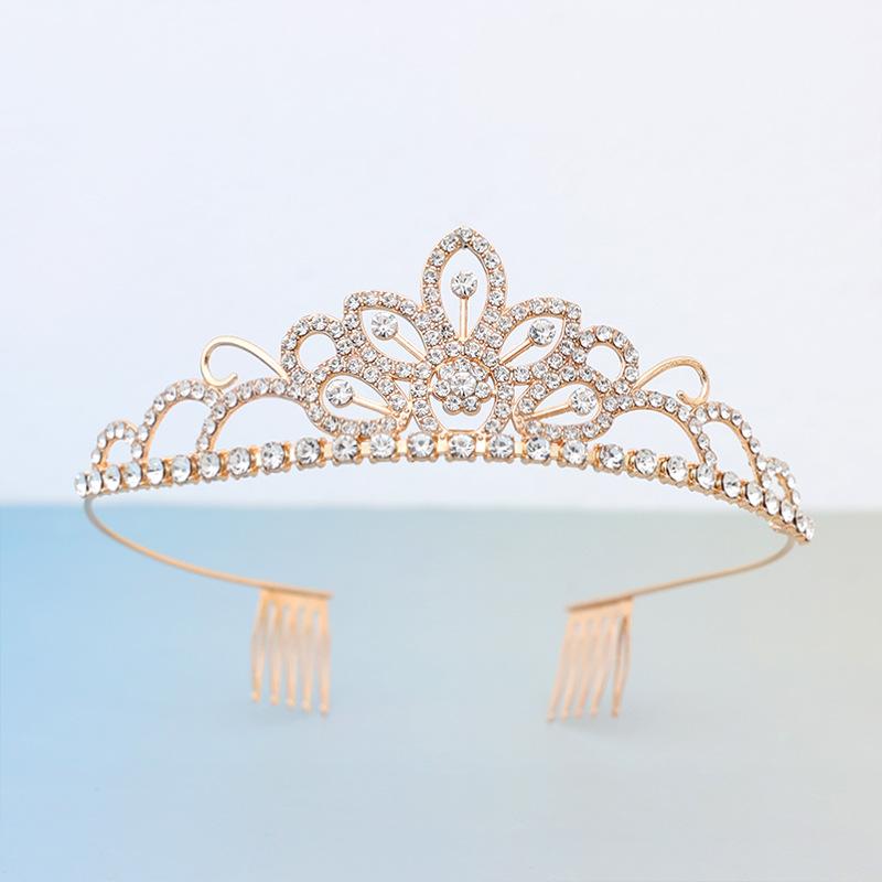 

Детская корона тиара принцессы для девочек корона кристалл большая повязка на голову розовая Холодное сердце детский день рождения аксессуары для волос