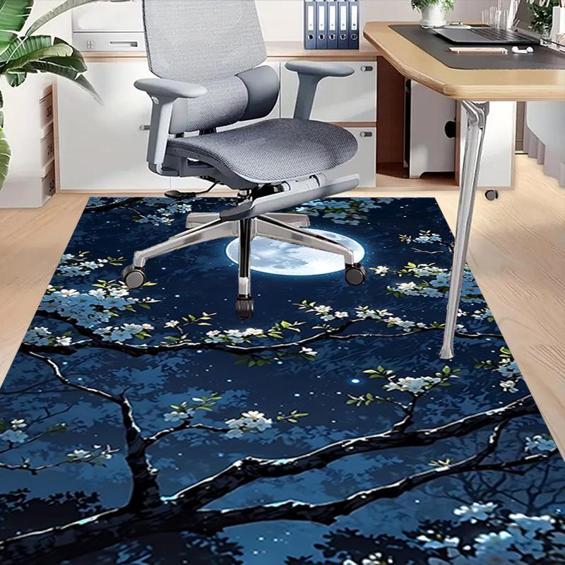 1PC Moon Night Carpet Ultra Soft, Thick & Absorbent, Non Slip Machine Washable Mat for Entryway