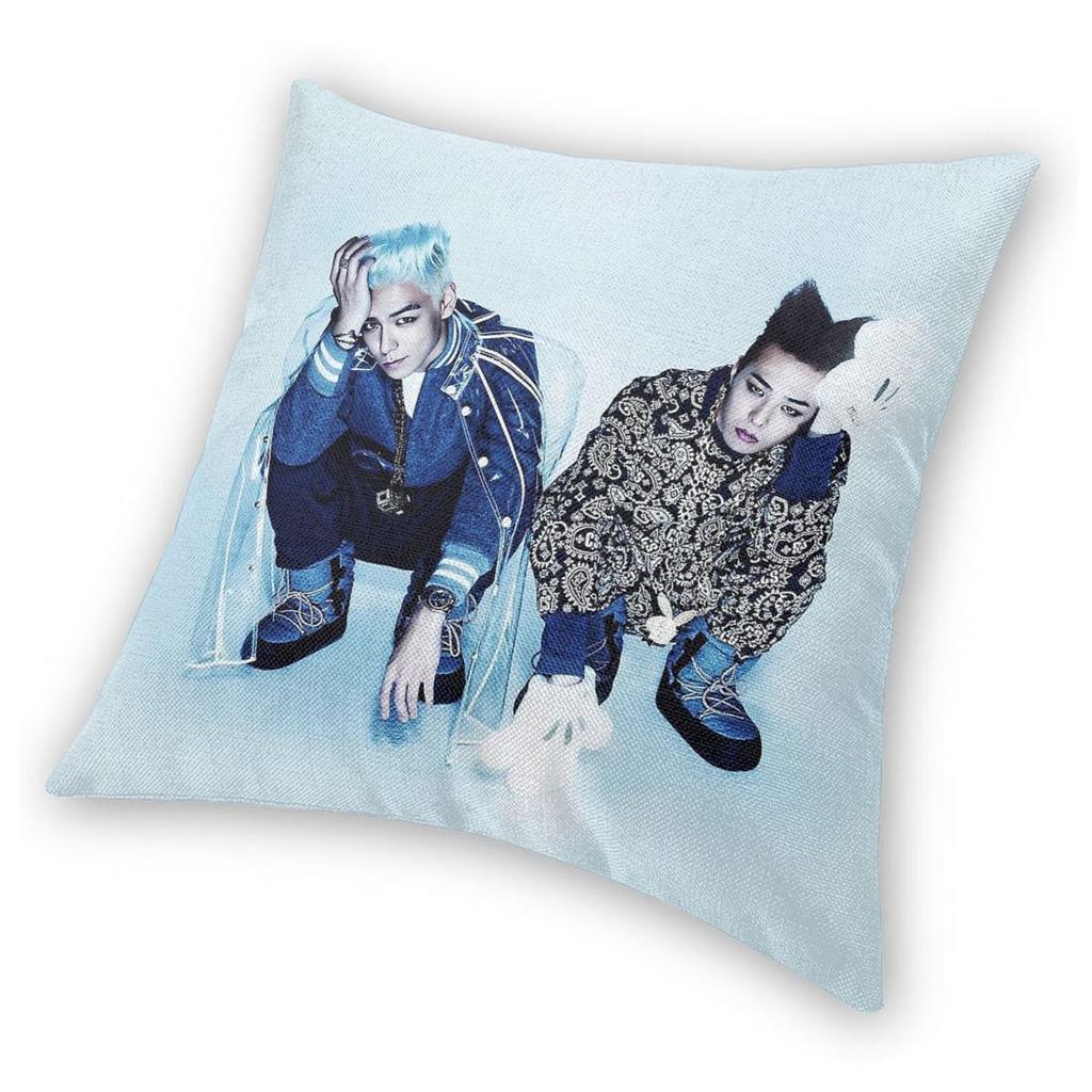 Bigbang Top & G-Dragon Square Pillowcase Polyester Linen Velvet Creative Zip Decor Throw Pillow Case Sofa Cushion Case