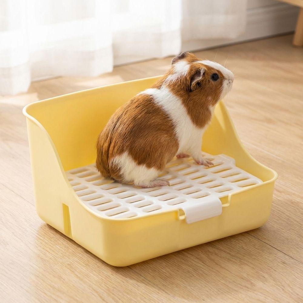 Stable Rabbit Toilet Splash-Proof Animal Potty Trainer Durable Pet Toilet Box  Pet Enclosure