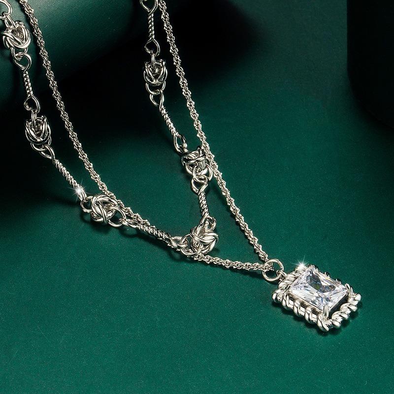 SACE GEMS Classic Luxury Zircon Women Pendant Necklace Jewelry Wedding Promise Party Gift