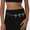 Gothic Cross Adjustable Y2K Belt Waist Chain for Women Vintage Skirt Waistband Body Jewelry Gifts