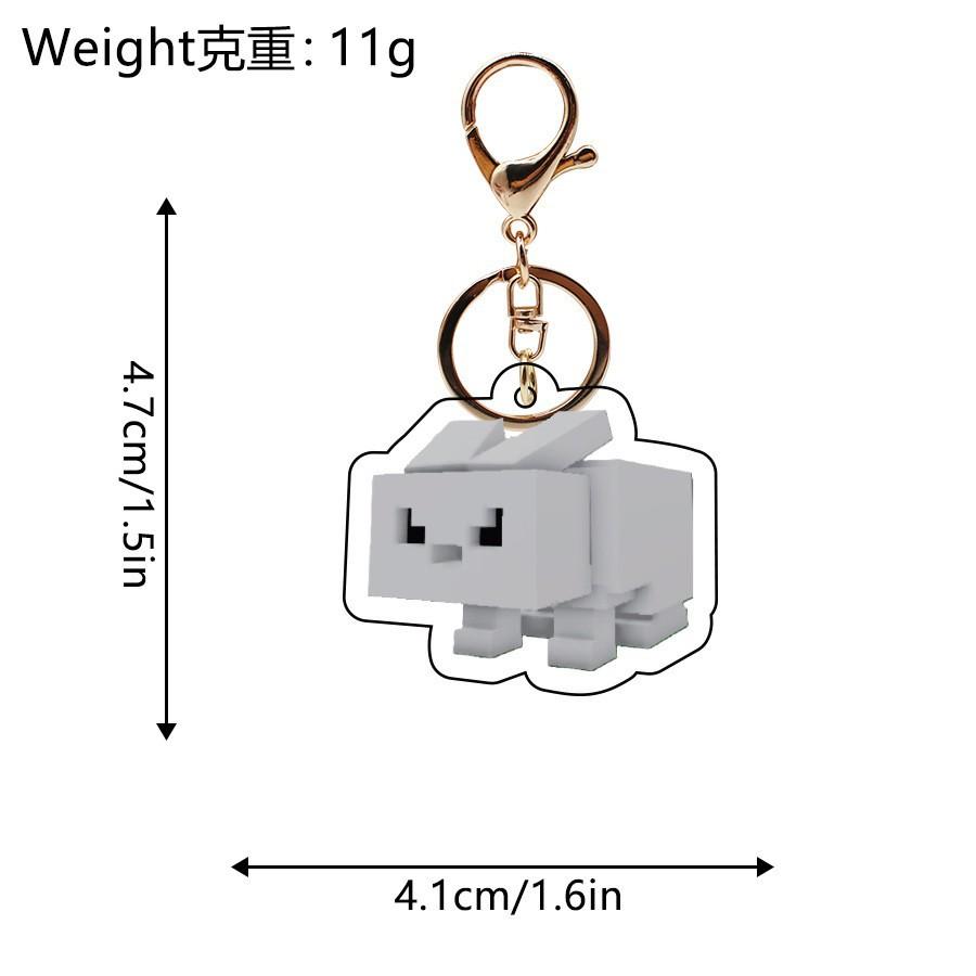 New Game 99 Nights In The Forest Keychain Bag Accessories Acrylic Pendant 99 Nights In The Forest Deer Owl KeyRing Fans Gifts