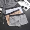 FINETOO Men Pure Cotton Boxer Brief Soft and Breathable Underwear Sweat Absorbing and Antibacterial Panties S-XXL