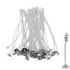 50PCS Candle Wicks Smokeless Wax Pure Cotton Core For DIY Candle Making Pre-Waxed Wicks Party Supplies