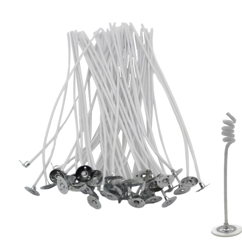 50PCS Candle Wicks Smokeless Wax Pure Cotton Core For DIY Candle Making Pre-Waxed Wicks Party Supplies