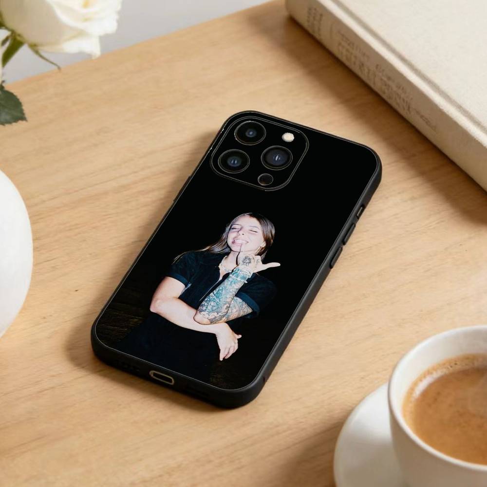 Singer Young L-Miko Phone Case For iPhone 16,15,14,13,12,17,Pro Max,Plus Silicone Black Case