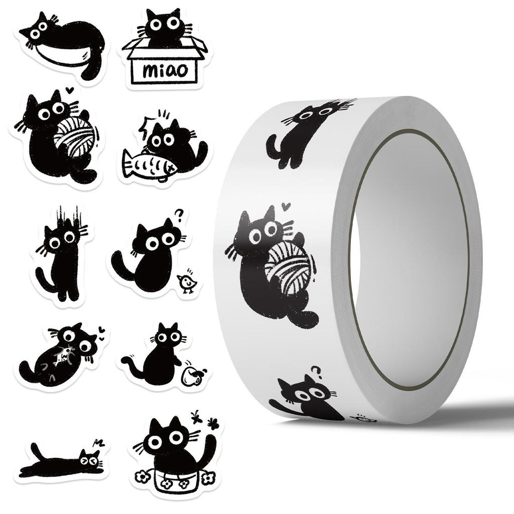 Cartoon Festival Gift Stickers - 500/Roll for Journals and Sealing