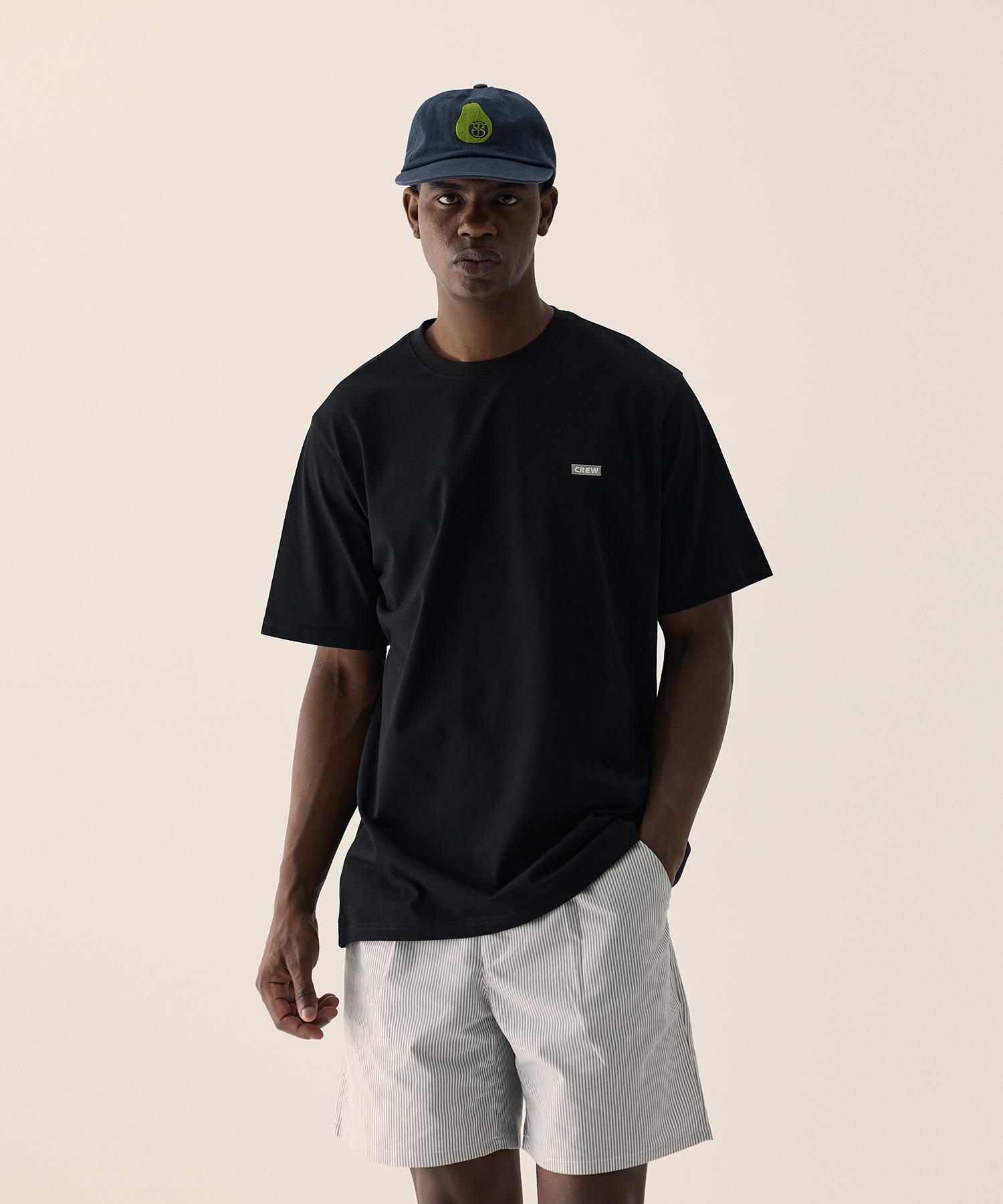 Crew Members Only Resort Back Logo Ts Black Black/M