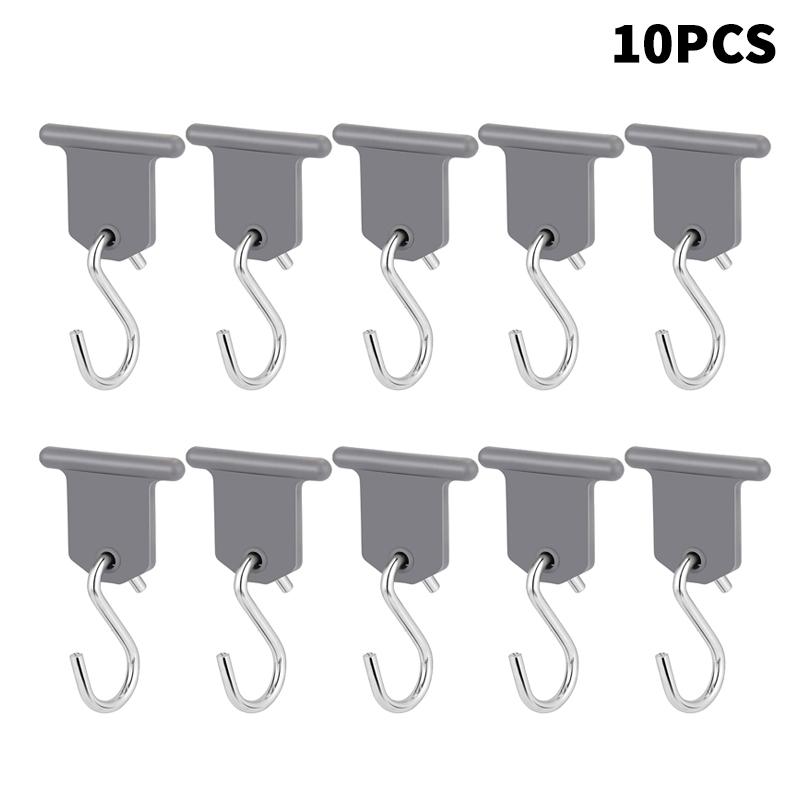 10 Pieces Outdoor Rv Hooks, Rv S-Shaped Outdoor Shed Hooks Metal Party Light Hooks Hat Outdoor Camper Hanging Accessories