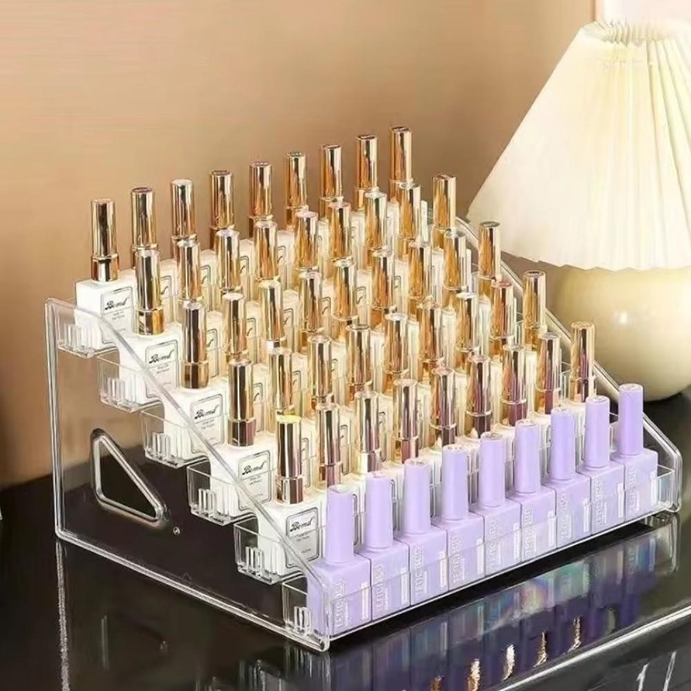 Transparent Acrylic Desktop Display Stand Transparent Nail Polish Display Stand  Cosmetic