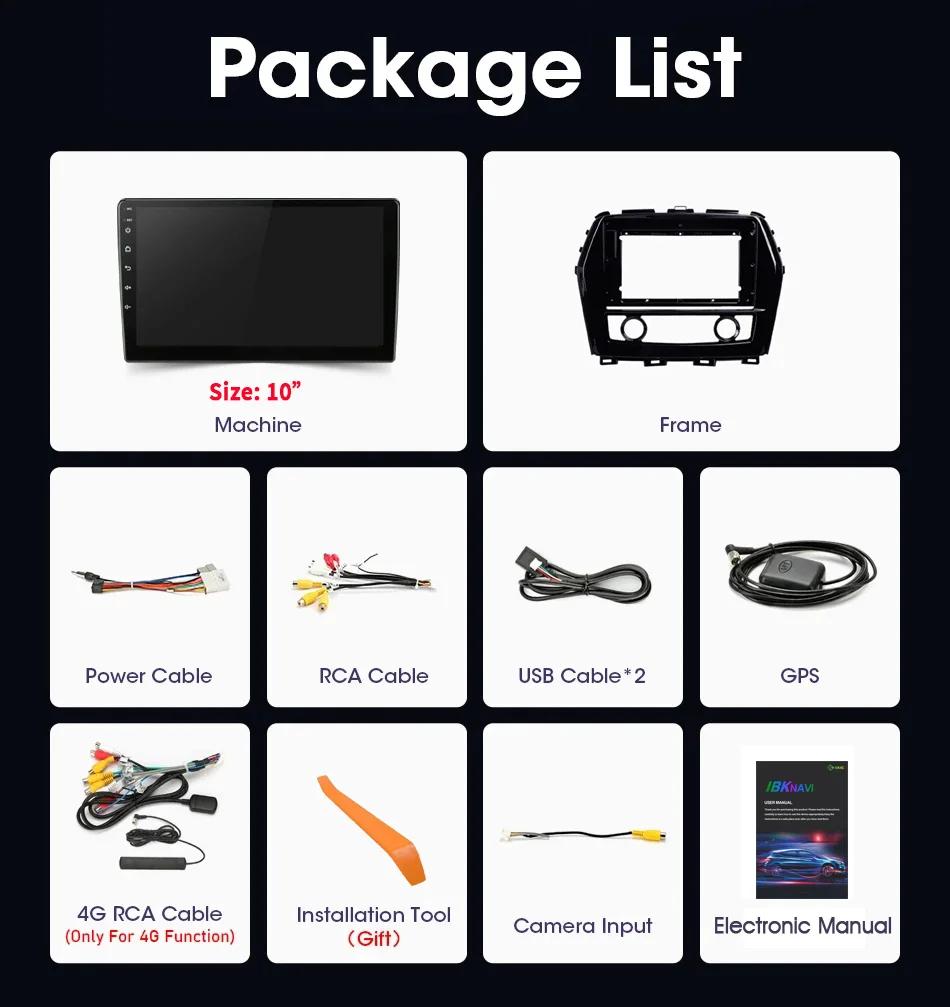 Wireless CarPlay Touch Screen Stereo Android 14 Bluetooth For Nissan Maxima A36 2015-2020 Car Radio Multimedia Player Navigation