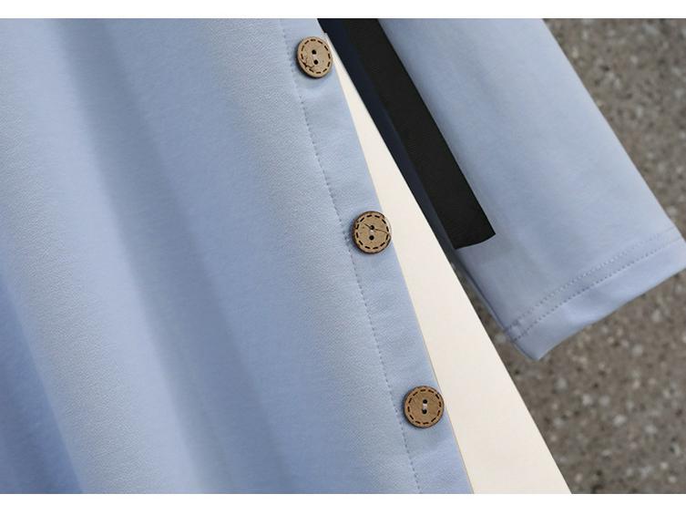 2023 Trendy Autumn Plus Size Maternity Casual Mid-Length Loose T-shirt