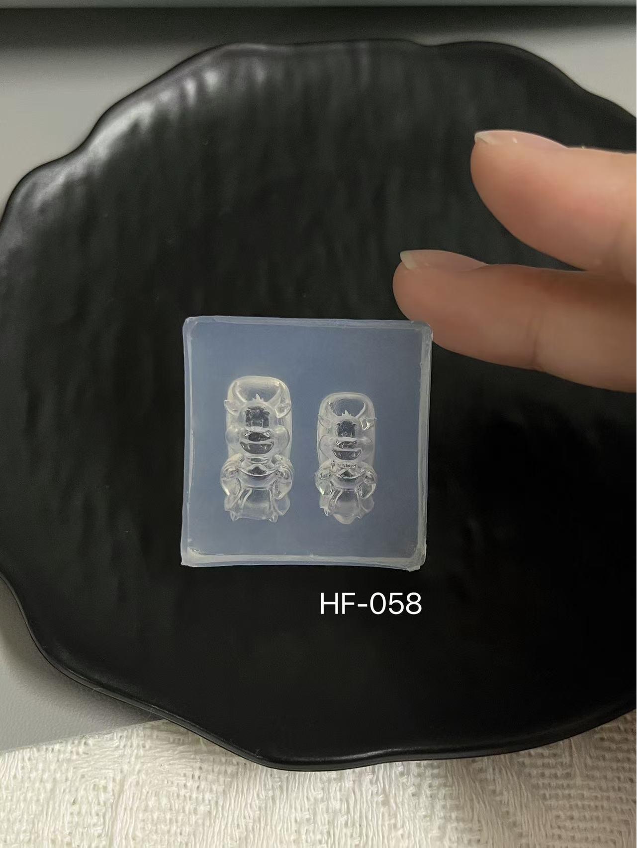 

Lucky Cow Dragon Elf Angel Rabbit 3D Nail Art Silicone Mold Set