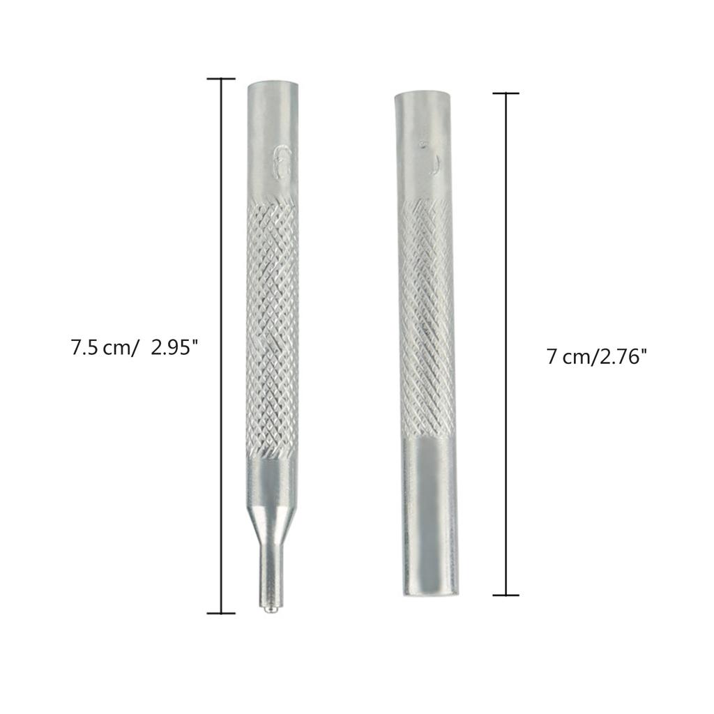 Snap Fastener Fixing Tool Kits with Hollow Hole Punch Tools for Hand Sewing Leather Crafts and Clothing Repair