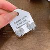 High-end super flash zircon butterfly stud earrings women's light luxury high-end simple earrings new popular niche earrings