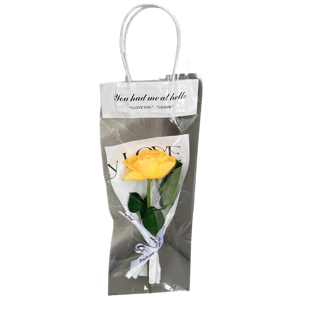 Clear Flower Handbag DIY Floral Wrapping Materials for Teacher’s Day Gift Packing