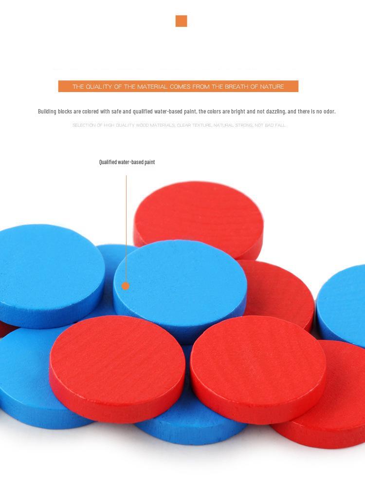 Dinosaur 3D Four-in-a-Row Wooden Puzzle Game for Kids