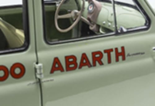 Kyosho Original 1/18 Scale Fiat Nuova 500 Elaborazione Abarth Record (Green Clear) Finished Product KS08966ALG