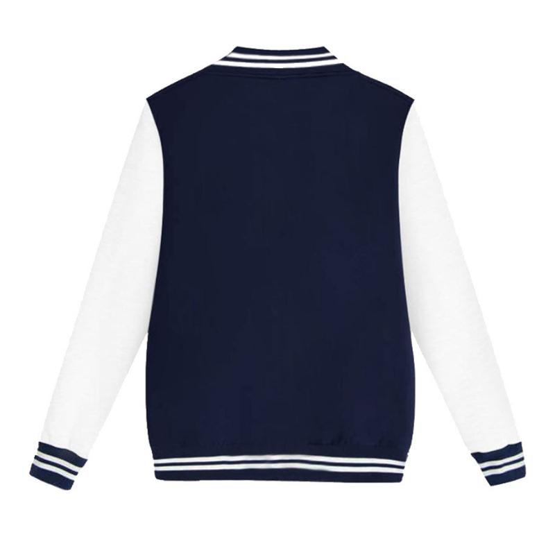 Solid Color Jacket Baseball Clothing Workwear Baseball Shirt Women's Cardigan Coat