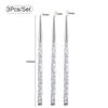 5/7/9mm 11/15/20mm Nail Brush Acrylic French Stripe Line Painting Drawing Flower Pen Gel UV Polish Marble Handle Manicure Tools