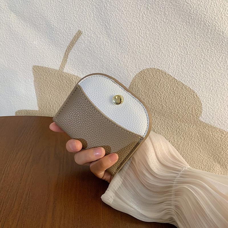 New Women's Small Wallet Mini Solid Color Versatile Change Bag Color Matching Large Capacity Simple Fashion Wallet