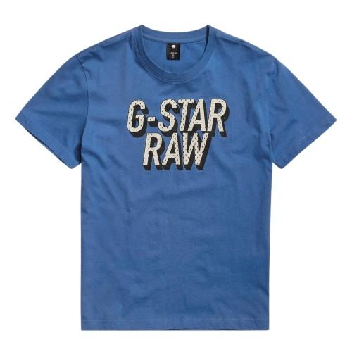 G-Star Mens Lettering Organic Cotton Regular T-Shirt