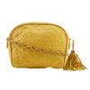 ChainShoulder Shoulder Bag Quilting Yellow Leather Women Used