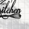 Waterproof Vinyl Wall Stickers Minimalist Kitchen Stickers, PVC Decals with Handwritten Chef Hat Tile And Egg Beater Design, Modern Removable for Home