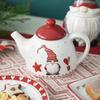 Nordic Santa cutlery set Western ceramic dinner plates Snack plate Creative Christmas gift home tea kettle cup sealed jar