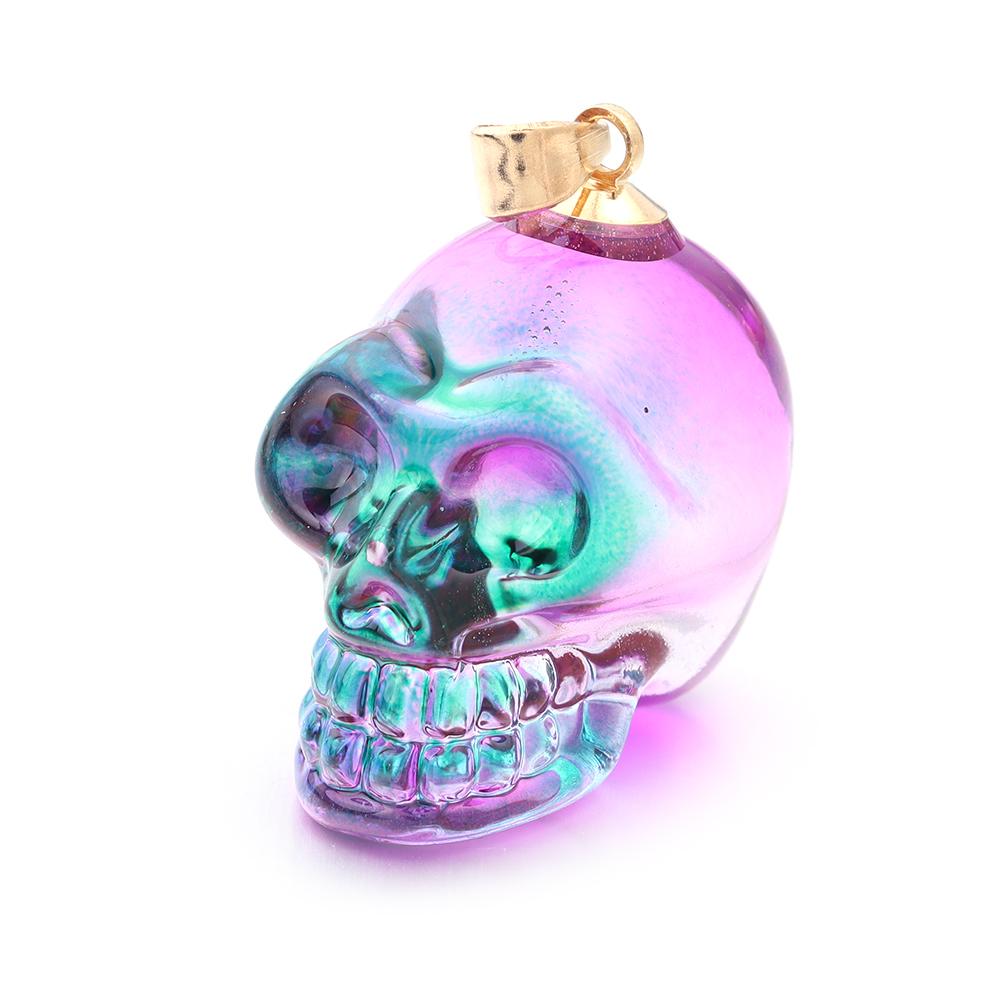 2025 New Punk Skull Pendants Lampwork Charm Pendants for Jewelry Making Skeleton Pendant DIY Necklace Christmas Gift Wholesale