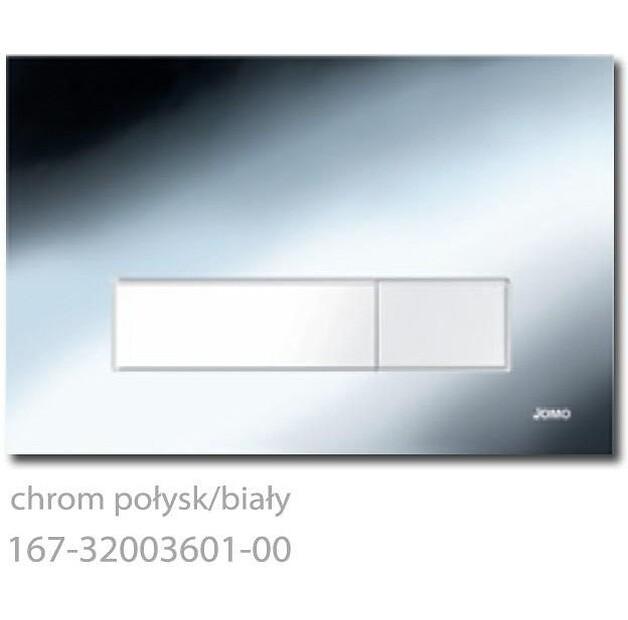 Клавиша смыва Werit Jomo Trend хром глянцевый белый 167-32003601-00