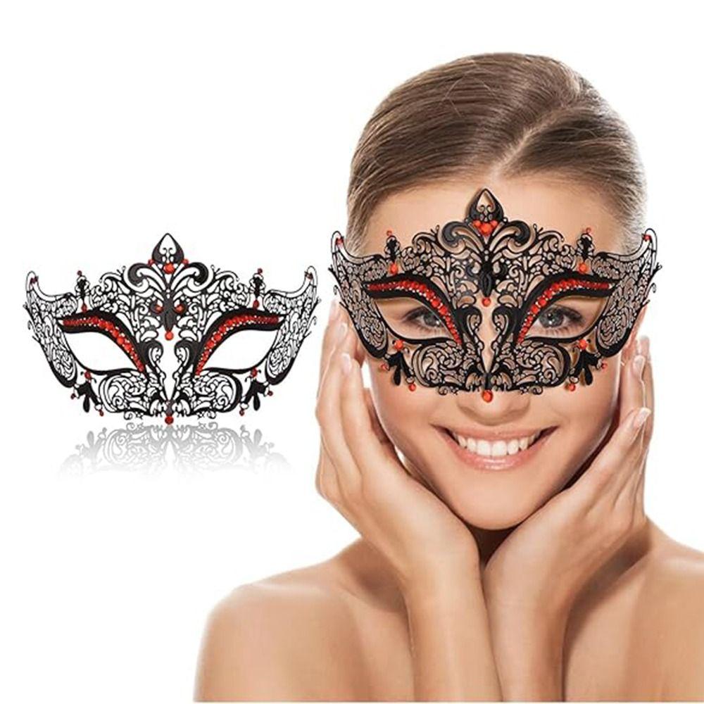 Vintage Retro Half Face Mask Creative Metal Eye Mask Masquerade Mask  Masquerade Jewelry