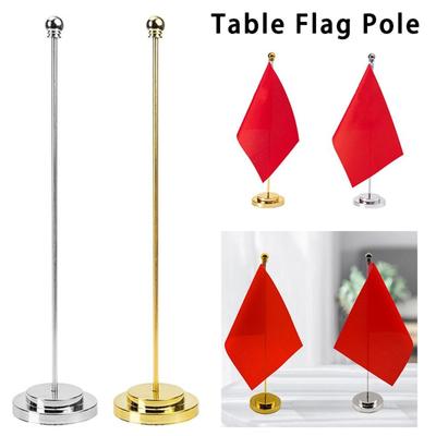 Stabilny maszt do flagi, metalowy maszt, prosty uchwyt na flagę na biurko, sala konferencyjna