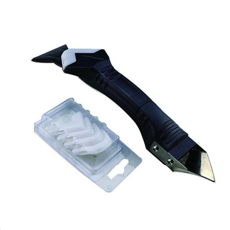 

3 в 1 Герметик Силиконовый Гладкий Скребок Набор для Затирки Удалитель Инструмент для Заделки Финишер StainlessSteel