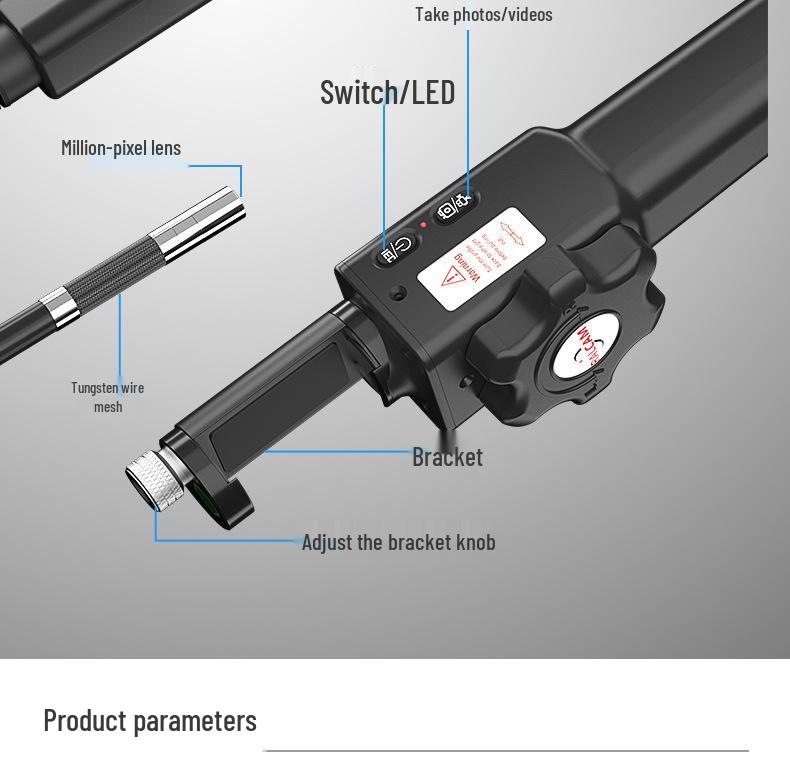 RALCAM/RuiKan High-Temp 360° Handheld Automotive & Industrial Endoscope
