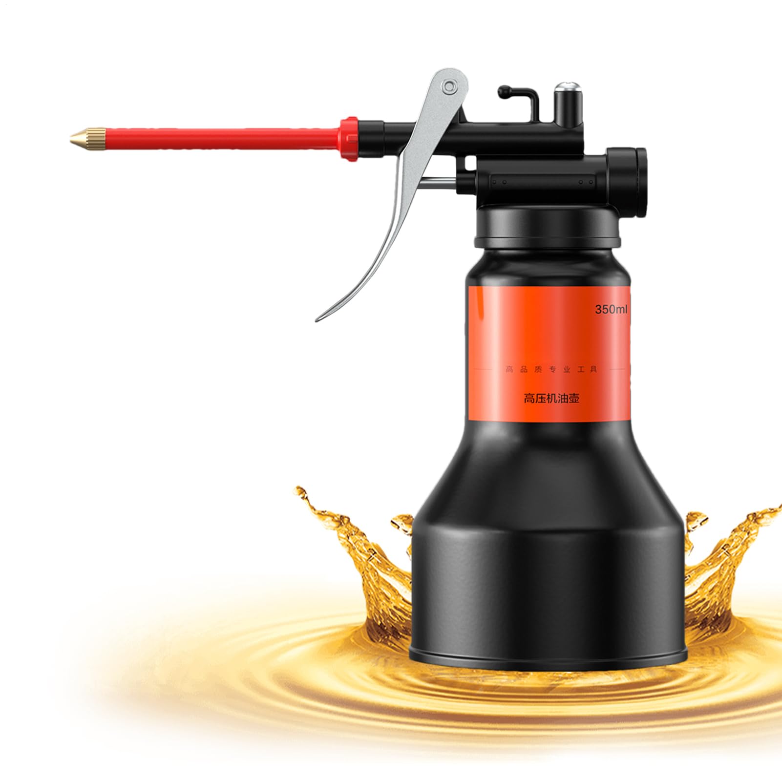 

Oiler - 350ml Hand Pump Oiler - Dispenser with Straight Nozzle 350ml чорний