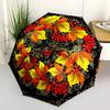 1pc Autumnal Mandala, Floral Design, Circular Pattern Umbrella with Plastic Handle,Compact & Stylish,Suitable for All Seasons YS331067