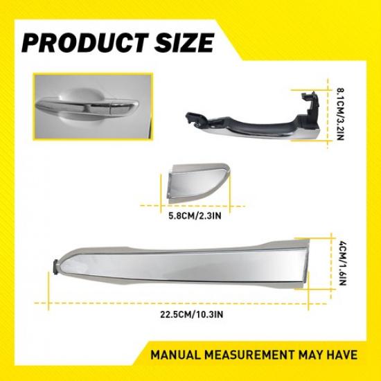 Outer Door Handle Outside Exterior Rear LH Side For 16-17 Hyundai Tucson Eco EK