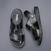 2025 Neue Herrensandalen Luxus Echtes Leder Herrenschuhe Lässig Rutschfest Strandslipper Bequem Offene Zehen Herren Sandalen 38-47