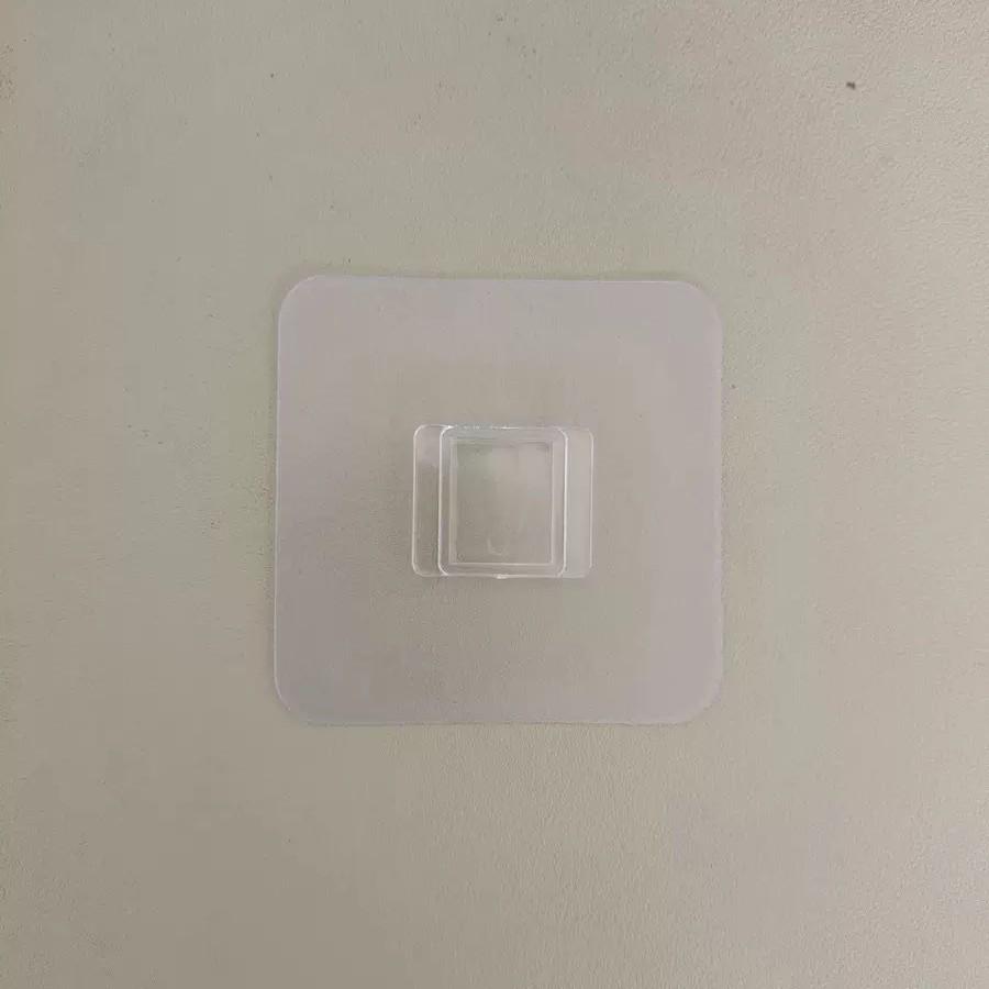 Transparent Acrylic Strong Adhesive Hook Sticker Shelf - No-Punch, Traceless Brushed Buckle