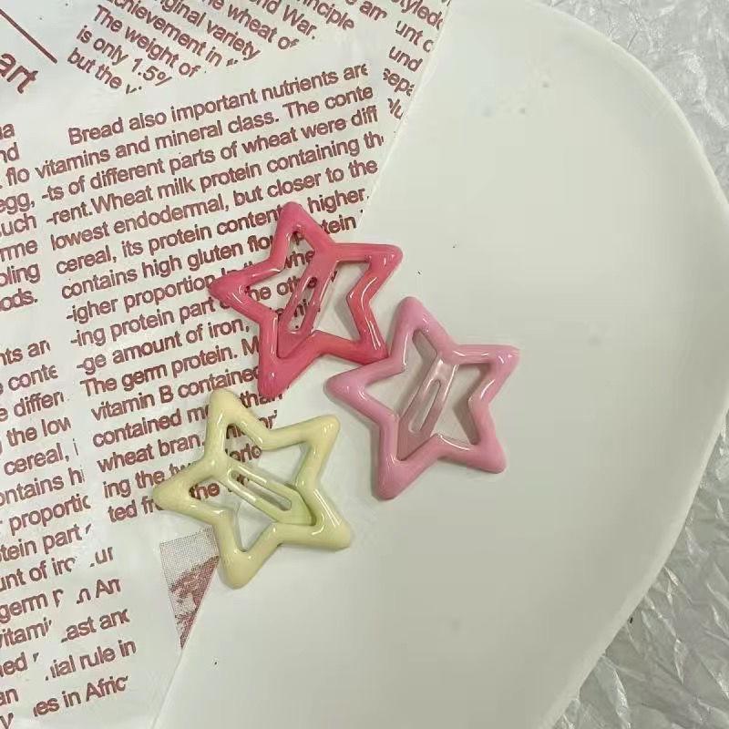 

Модные разноцветные заколки для волос со звездами: Заколки-челки для женщин и детей