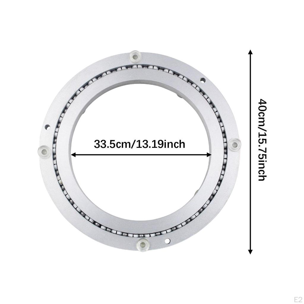 Turntable Bearing Plate Heavy Duty Versatile Simple Setup AntiSlip 40cm Hardware Aluminum Alloy for