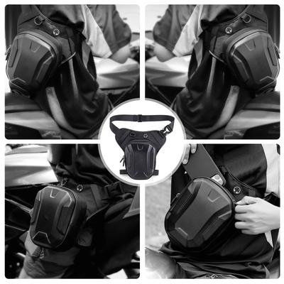 Waterproof Motorcycle Thigh Pack with Anti Slip Designs Strong Storage Solution Leg Mounted Hard Case for Commuters