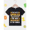 European sizes Boys' Fashion Kids' T-Shirt "I Just Have The Best Mommy" Letter Print Cute Short Sleeve Casual Top