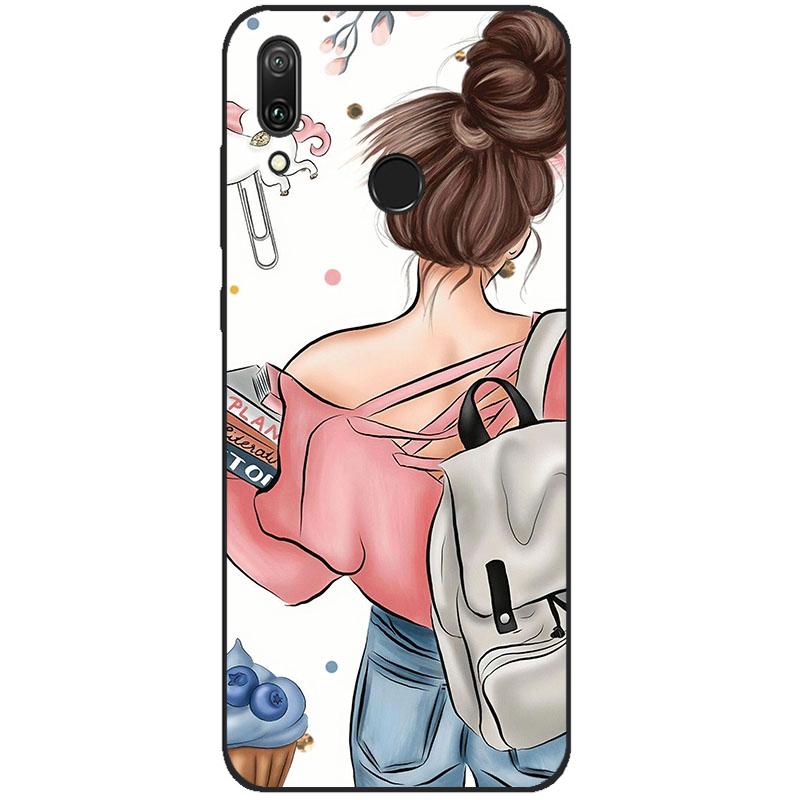 For Huawei Y7 2019 Case Y 7 2019 Silicone TPU Back Cover Protective Phone Case For Huawei Y7 Y7 Prime 2019 Bumper Fundas Coque